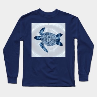 Loggerhead Turtle Tie Dye Mandala Long Sleeve T-Shirt